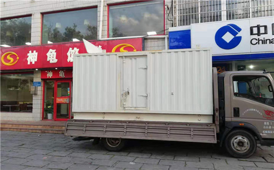峨蔓镇出租发电机施工案例